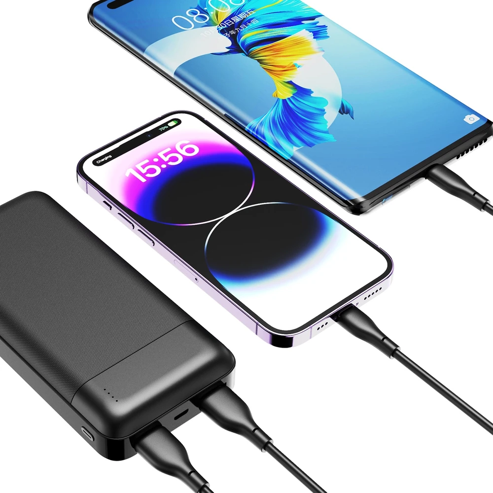 Powerbank Dudao K18-1B 10000mAh USB-A / USB-C / Micro USB - juodos spalvos