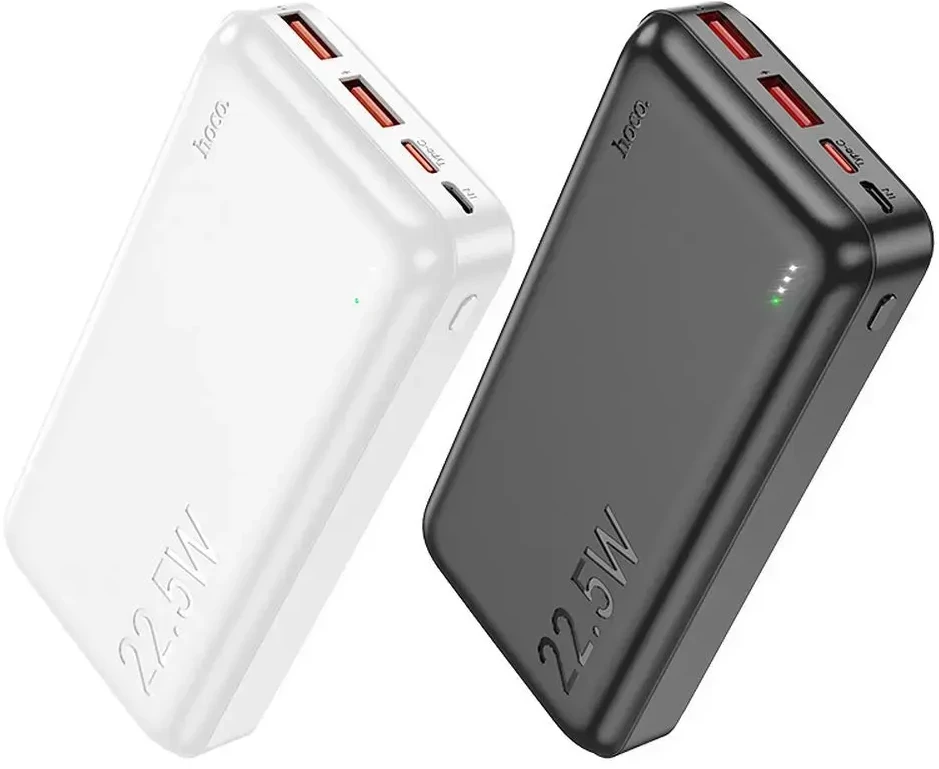 Išorinė baterija Power Bank Hoco J101A PD 20W+Quick Charge 3.0 22.5W 20000mAh balta