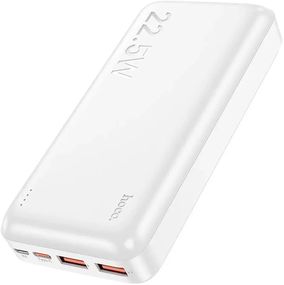 Išorinė baterija Power Bank Hoco J101A PD 20W+Quick Charge 3.0 22.5W 20000mAh balta