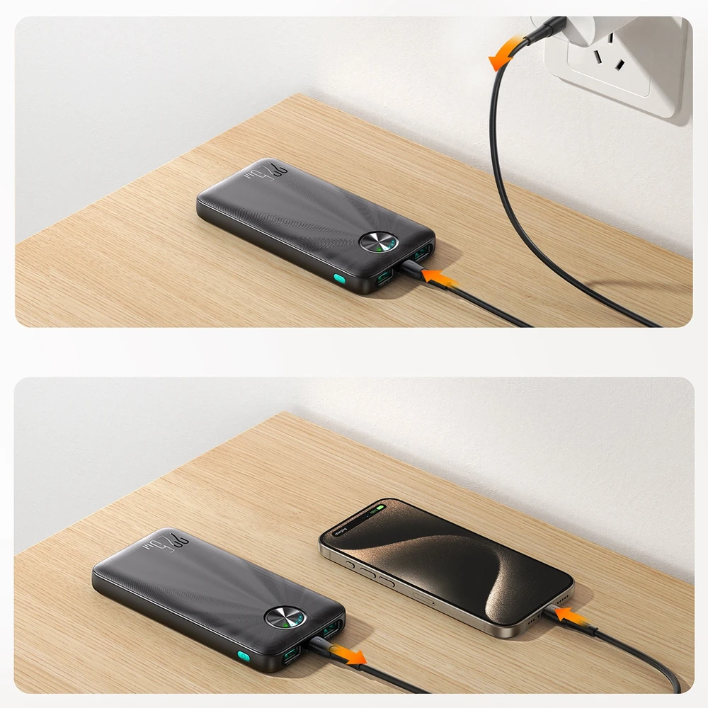 Išorinė baterija Power Bank Joyroom JR-PBF15 22.5W 10000mAh juoda