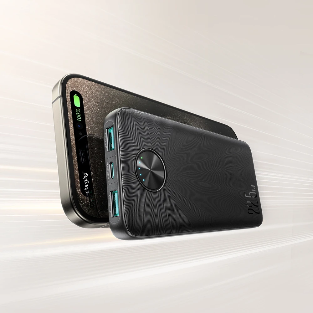 Išorinė baterija Power Bank Joyroom JR-PBF15 22.5W 10000mAh juoda