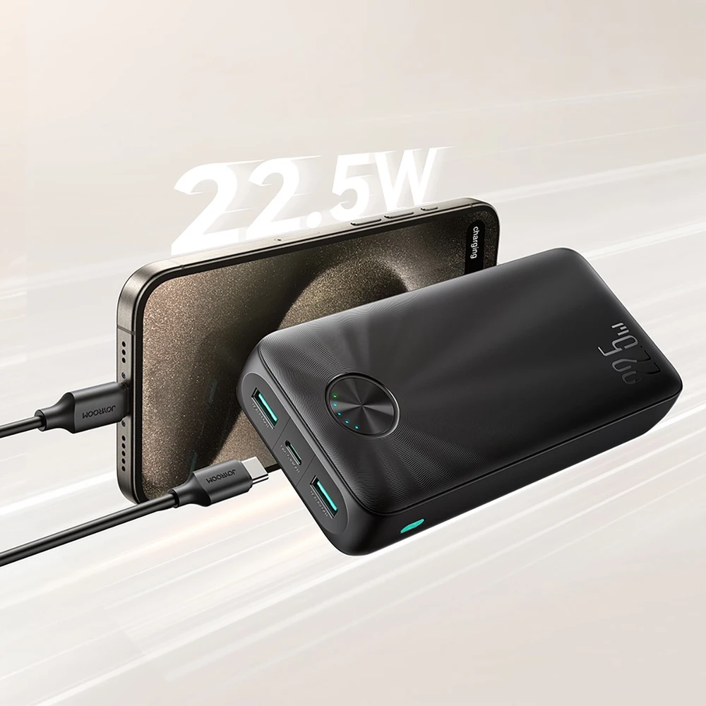 Išorinė baterija Power Bank Joyroom JR-PBF16 22.5W 20000mAh juoda