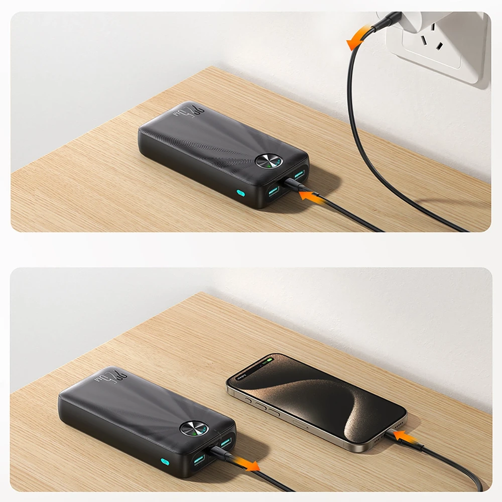 Išorinė baterija Power Bank Joyroom JR-PBF16 22.5W 20000mAh juoda