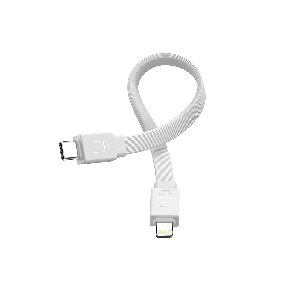 Powerbank Joyroom JR-PBM01 magnetic 10000mAh 20W su stoveliu + Lightning kabelis - USB-C - baltos spalvos