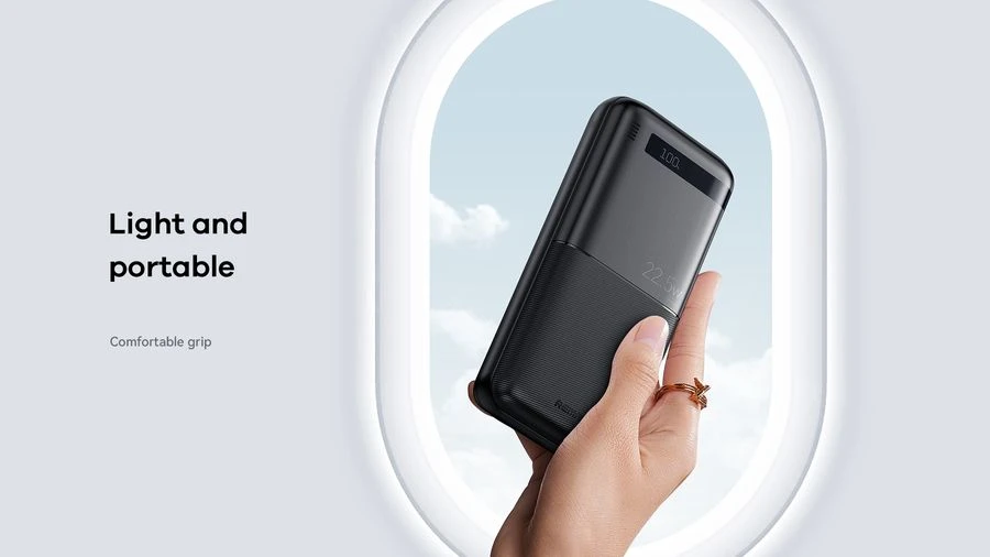 Greito įkrovimo išorinė baterija (Powerbank) REMAX RPP-72 20000mAh 22.5W QC + 20W PD, juoda