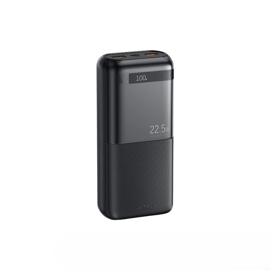 Greito įkrovimo išorinė baterija (Powerbank) REMAX RPP-72 20000mAh 22.5W QC + 20W PD, juoda