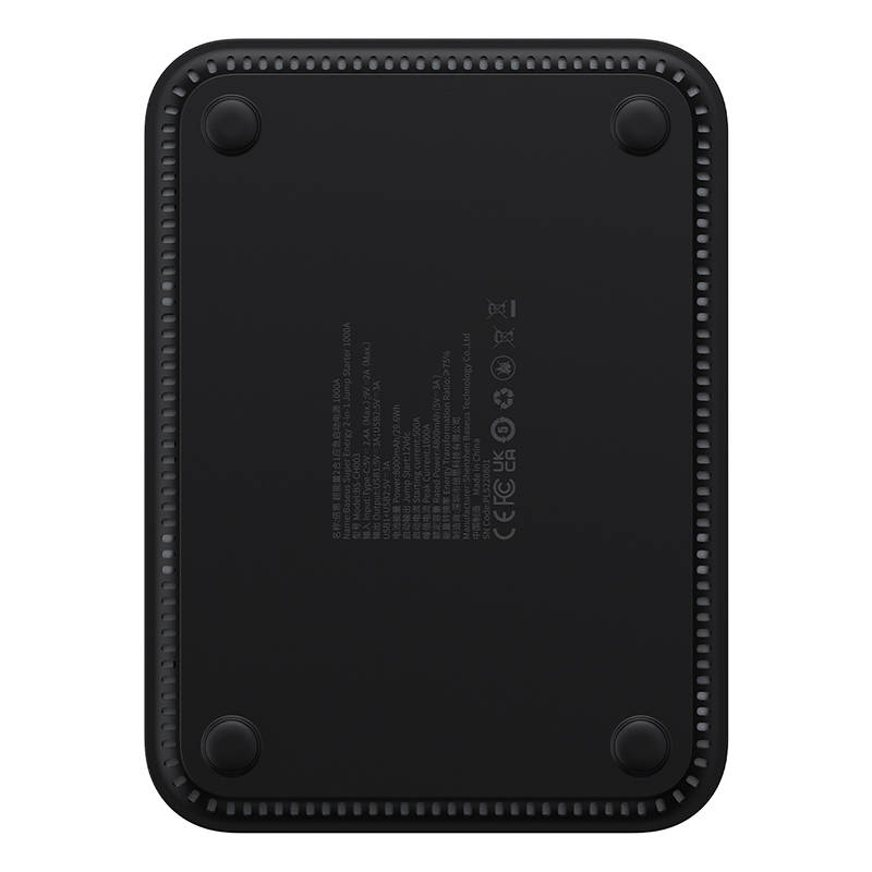 Išorinis akumuliatorius/starteris + kompresorius 2in1 Baseus Super Energy automobilinis Jump Starter, 8000mAh, 1000A USB - juodas
