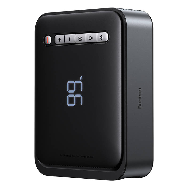 Išorinis akumuliatorius/starteris + kompresorius 2in1 Baseus Super Energy automobilinis Jump Starter, 8000mAh, 1000A USB - juodas
