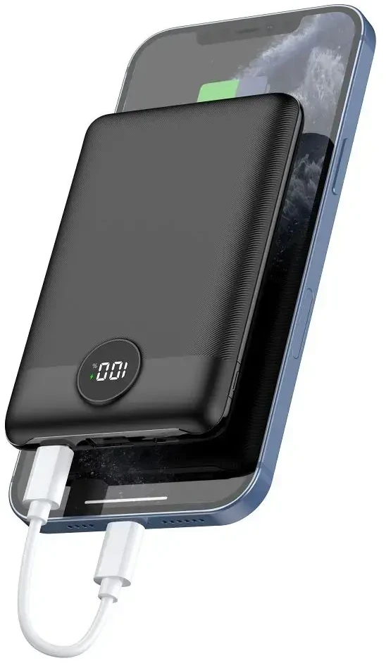 Išorinė baterija POWER BANK VEGER S11 10000mAh (Type-C; MicroUSB; 22.5W) juoda