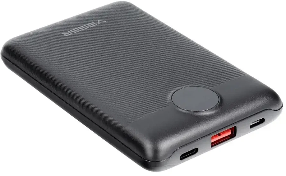 Išorinė baterija POWER BANK VEGER S11 10000mAh (Type-C; MicroUSB; 22.5W) juoda