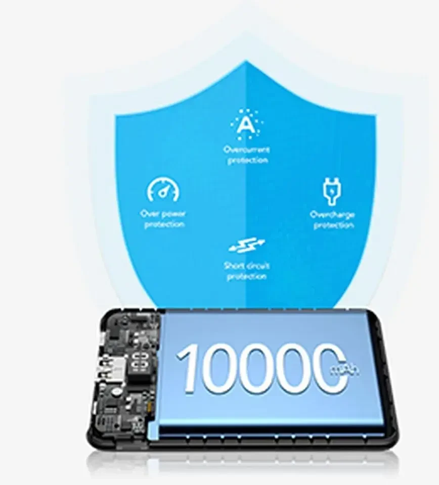 Išorinė baterija POWER BANK VEGER S11 10000mAh (Type-C; MicroUSB; 22.5W) juoda