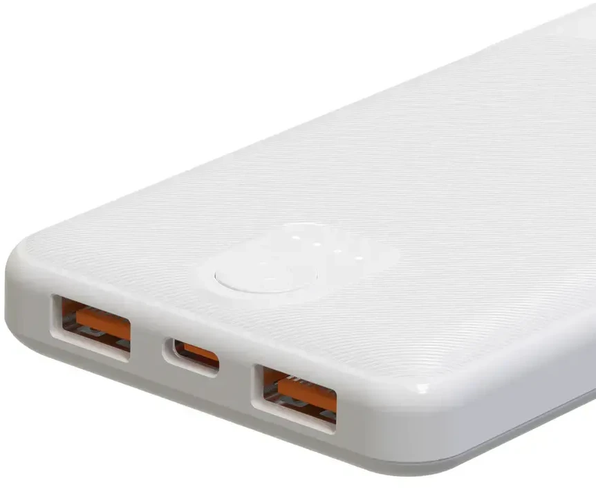 Wozinsky Wpower WPBBK-3 10000 mAh 10W 2x USB-A 2A Powerbank - baltas