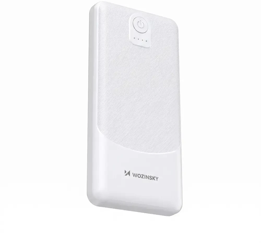 Wozinsky Wpower WPBBK-3 10000 mAh 10W 2x USB-A 2A Powerbank - baltas