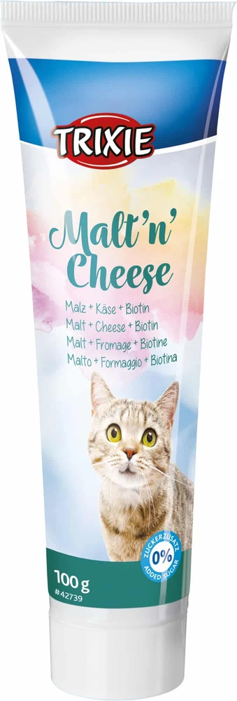 Trixie Malt'n'Cheese Anti hairball pasta virškinimui, 100g