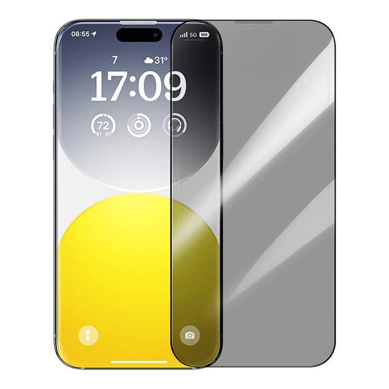 Privatumo apsauga grūdintas stiklas Baseus Diamond iPhone 15 Pro