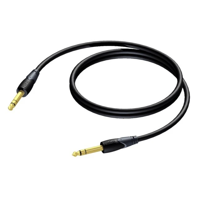 Procab 6.3mm audio kabelis su auksinėmis jungtimis