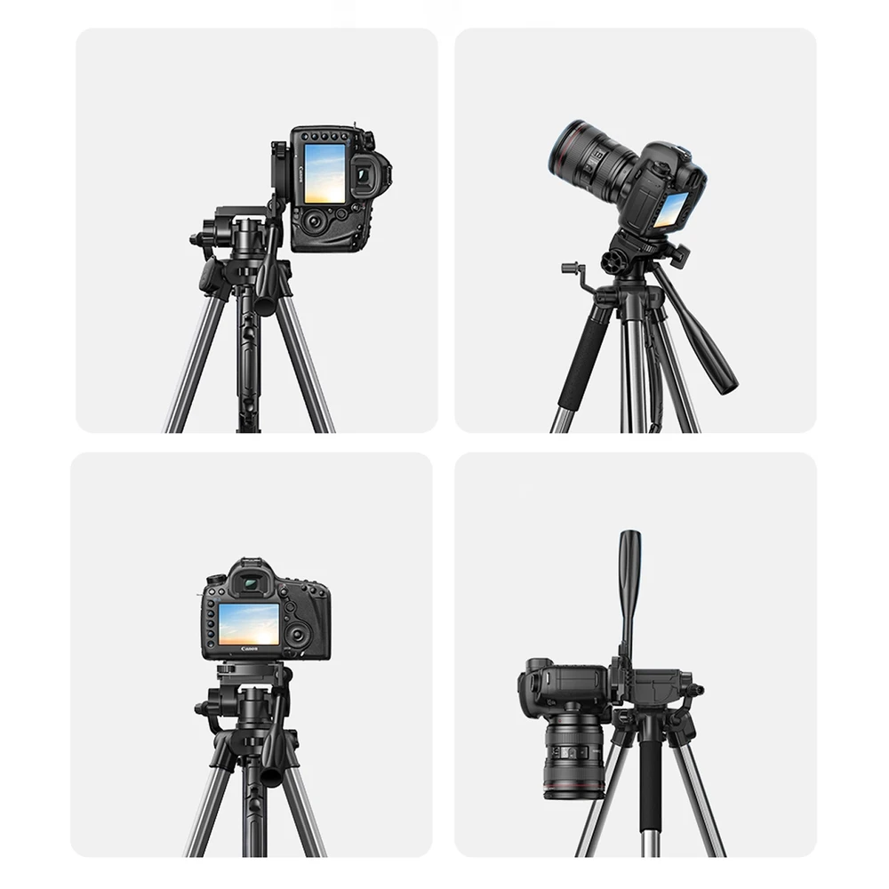 Professional Ugreen LP661 tripod for and cameras - juodos spalvos and pilkos spalvos