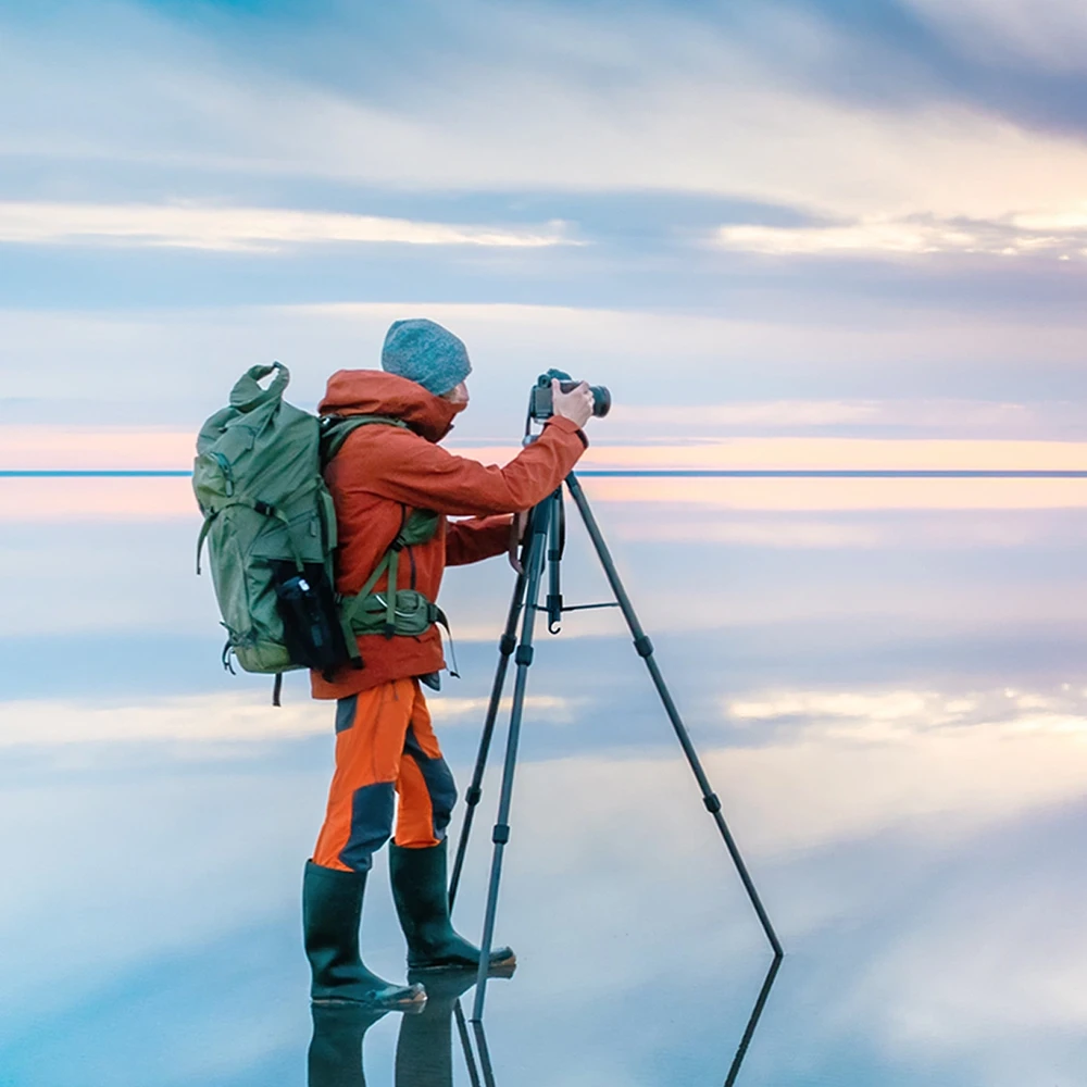 Professional Ugreen LP661 tripod for and cameras - juodos spalvos and pilkos spalvos