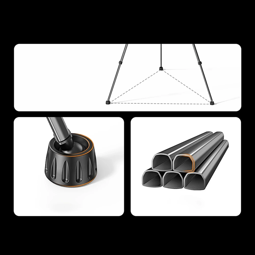 Professional Ugreen LP661 tripod for and cameras - juodos spalvos and pilkos spalvos
