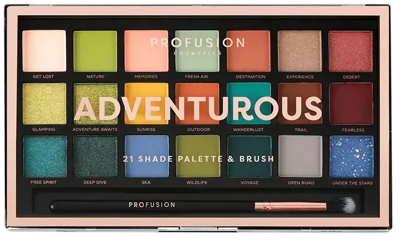 Profusion Cosmetics Profusion 21 Shade Palette & Adventurous