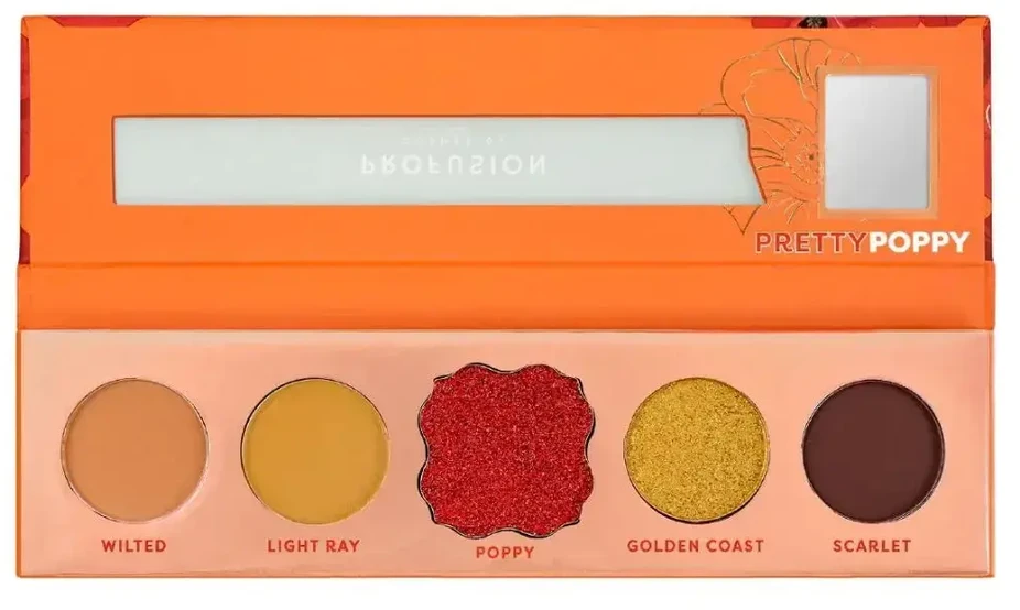 Profusion Cosmetics Pretty Poppy Eyeshadow Palette 5 Shades 4.58 g