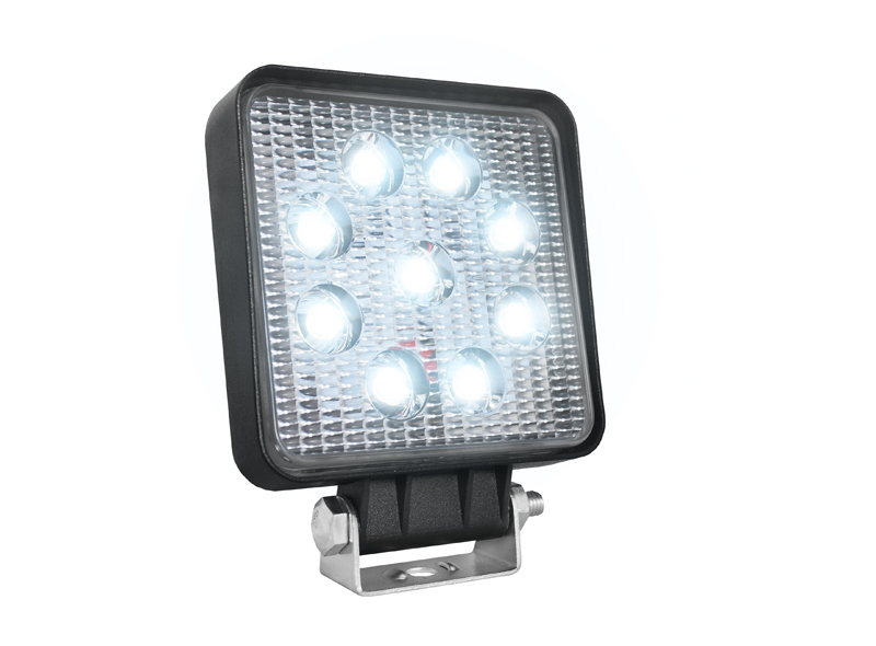 Kiti 27W LED žibintas automobiliams 9LED x3W, su lęšiais, 9-60Vdc