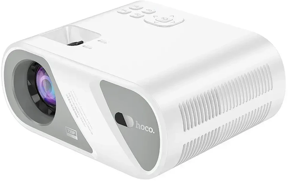Projektorius HD Ready Hoco Wi-Fi Bluetooth 720P DT1 baltas