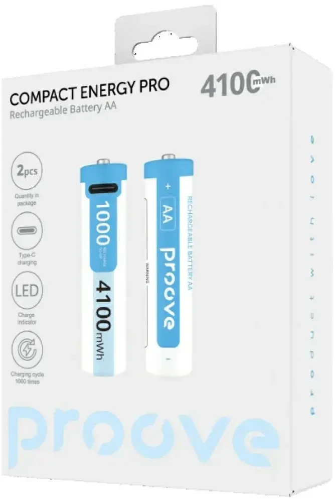 Proove AA Batteries 4100mWh 2pcs baltas