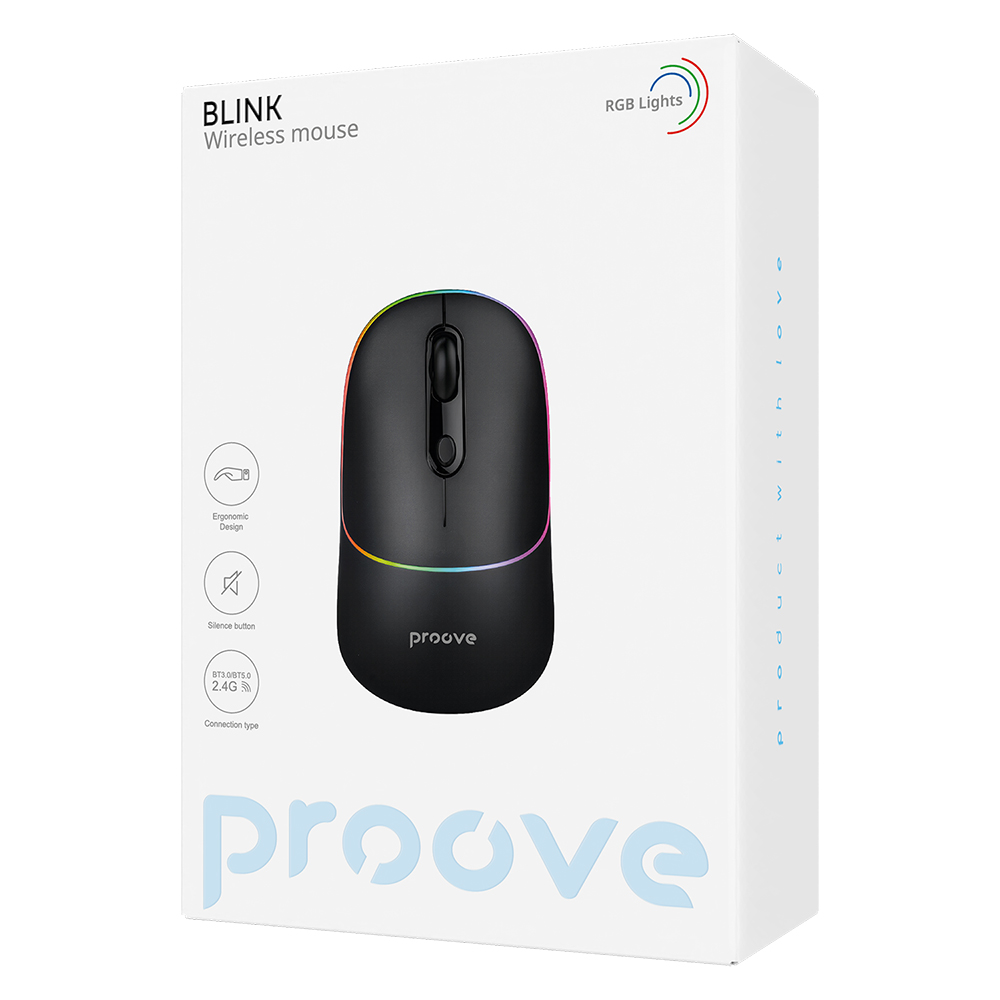 Proove belaidė pelė Blink juodos spalvos