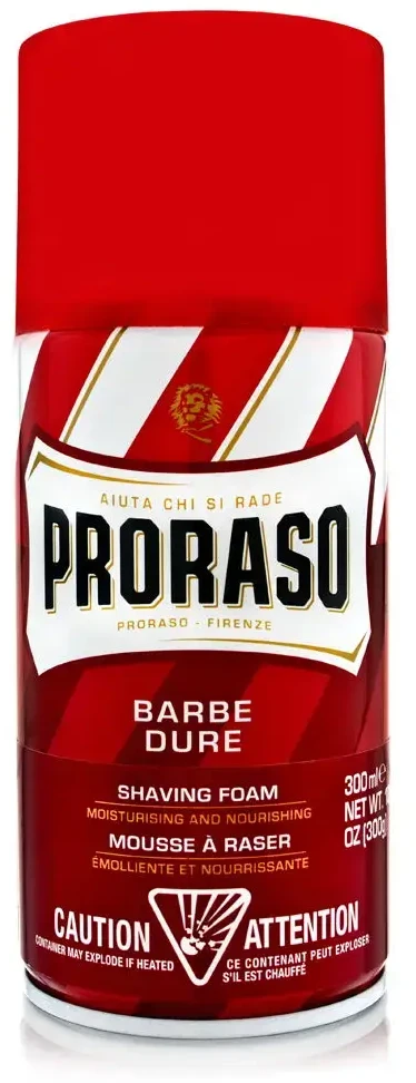 Proraso Red Line Shaving Foam Odą minkštinančios skutimosi putos, 300 ml