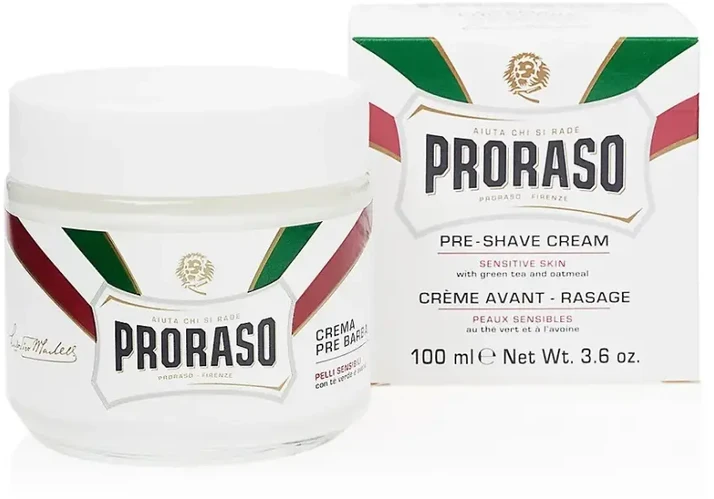Proraso Sensitive Skin Pre Shave Cream Kremas prieš skutimąsi, 100 ml