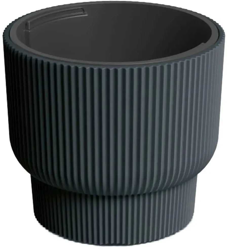 Gėlių vazonas Prosperplast Milly DBMLR300-S433, plastikinis, antracito spalvos