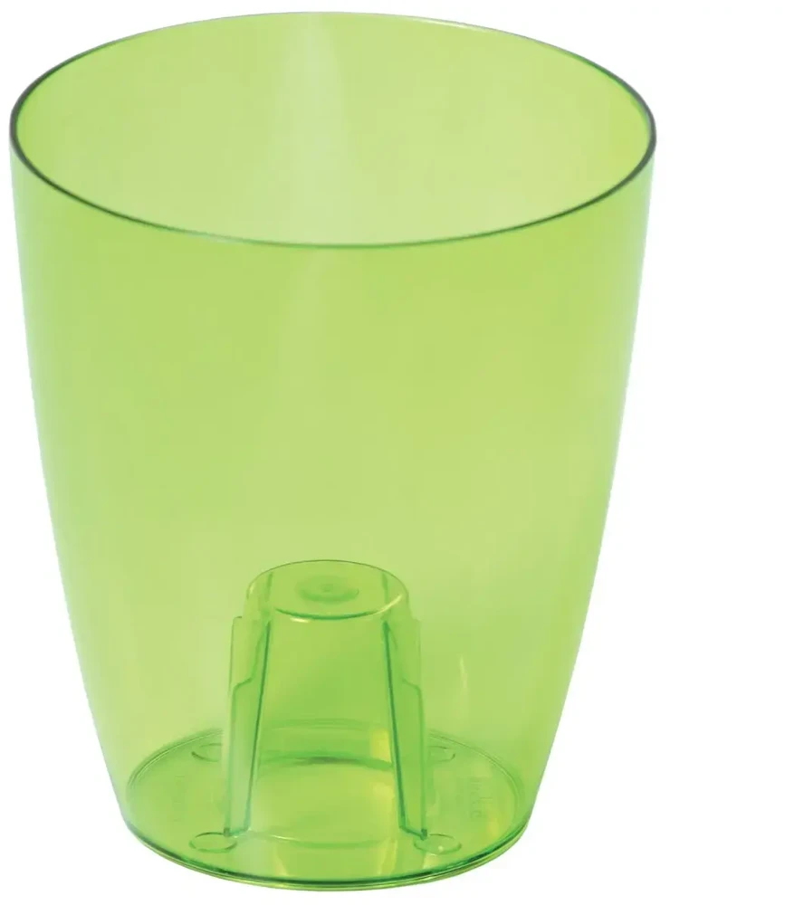 Prosperplast Vazonas orchidėjoms Coubi 13x16cm, 1.5L, skaidrus žalias