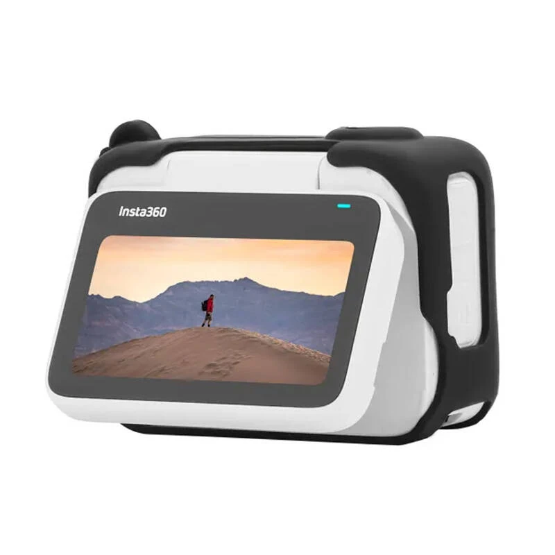 Apsauginis dėklas Sunnylife skirtas Insta360 GO 3 Juodas su lipdukais
