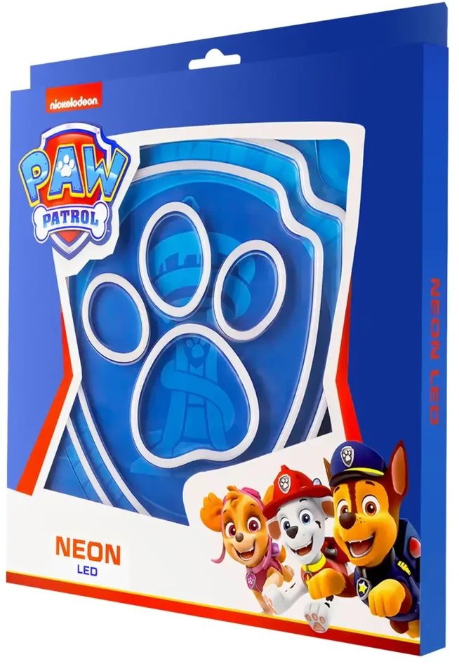 Psi Patrol Neoninė LED lempa su stovu Paw Patrol – Paw OW-120246