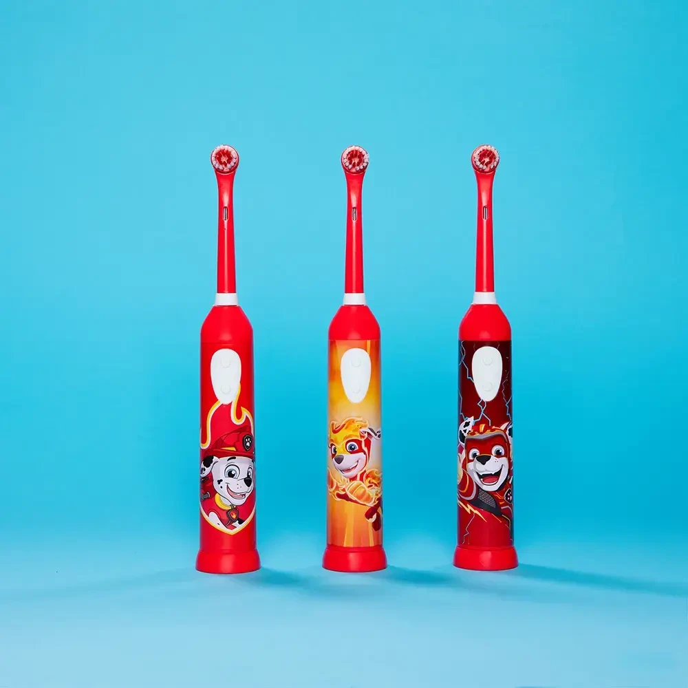 Psi Patrol Paw Patrol vaikiškas vibruojantis dantų šepetėlis KOSMO raudonas