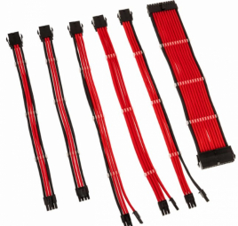 Kolink Core Adept Braided Cable Extension Kit - Raudona