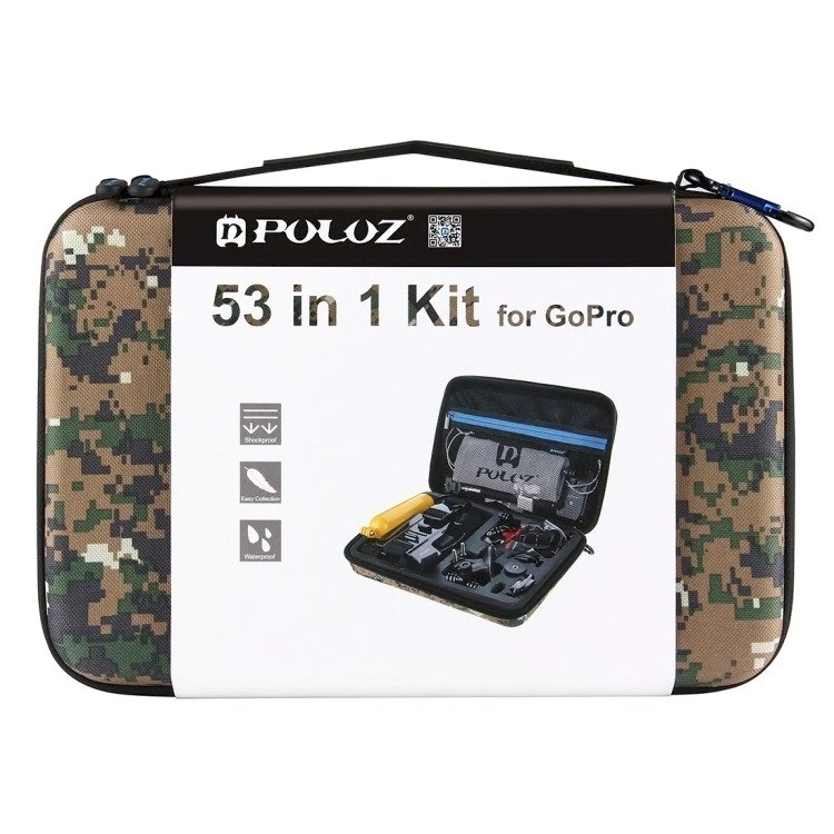 53 priedai veiksmo kameroms Puluz Combo Kit PKT27