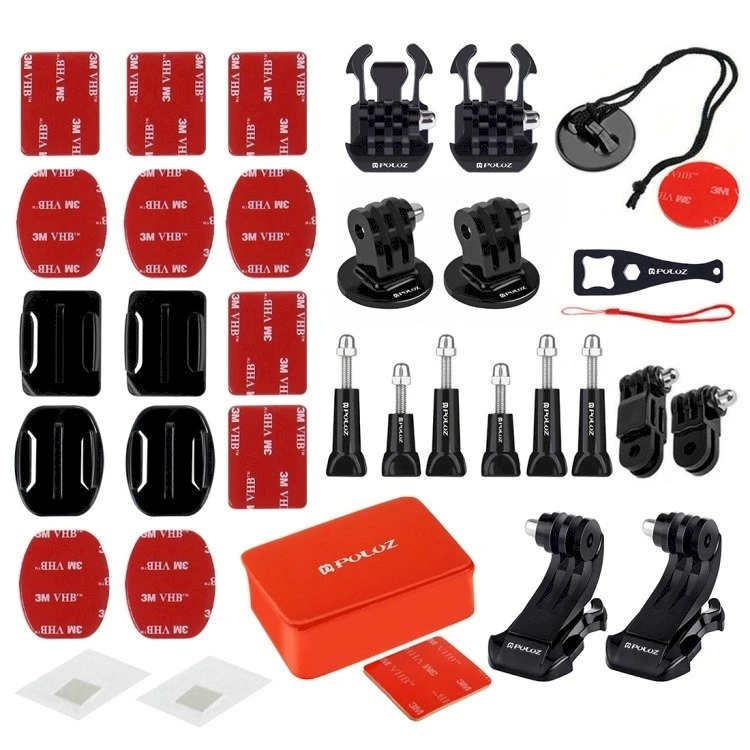 53 priedai veiksmo kameroms Puluz Combo Kit PKT27