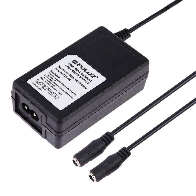 Puluz LED maitinimo šaltinio maitinimo adapteris 40 cm studijos palapinei PU2001EU