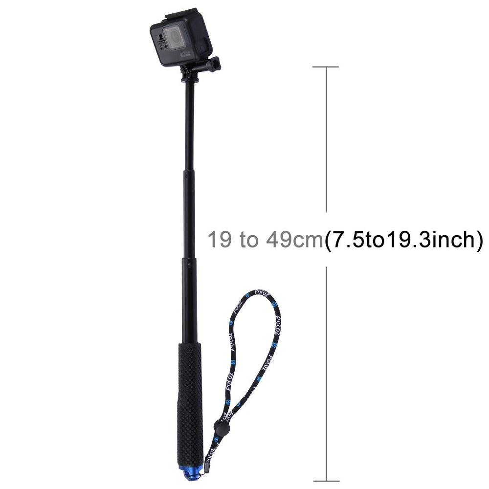 Puluz Selfie Stick for sports cameras PZ150 (juodas)