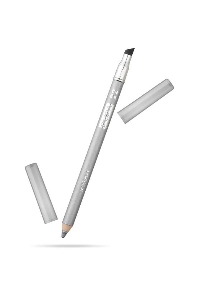 Pupa, Multiplay, Double-Ended, Eyeshadow - Kajal Akių apvadas 2-In-1, 22, Pure Sidabrinis, 1.2 g *Tester
