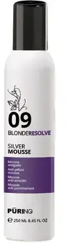 PURING 09 BlondeResolve Sidabrinis Mousse 250ml