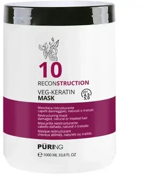 PURING 10 Reconstruction augalinio keratino kaukė 250ml