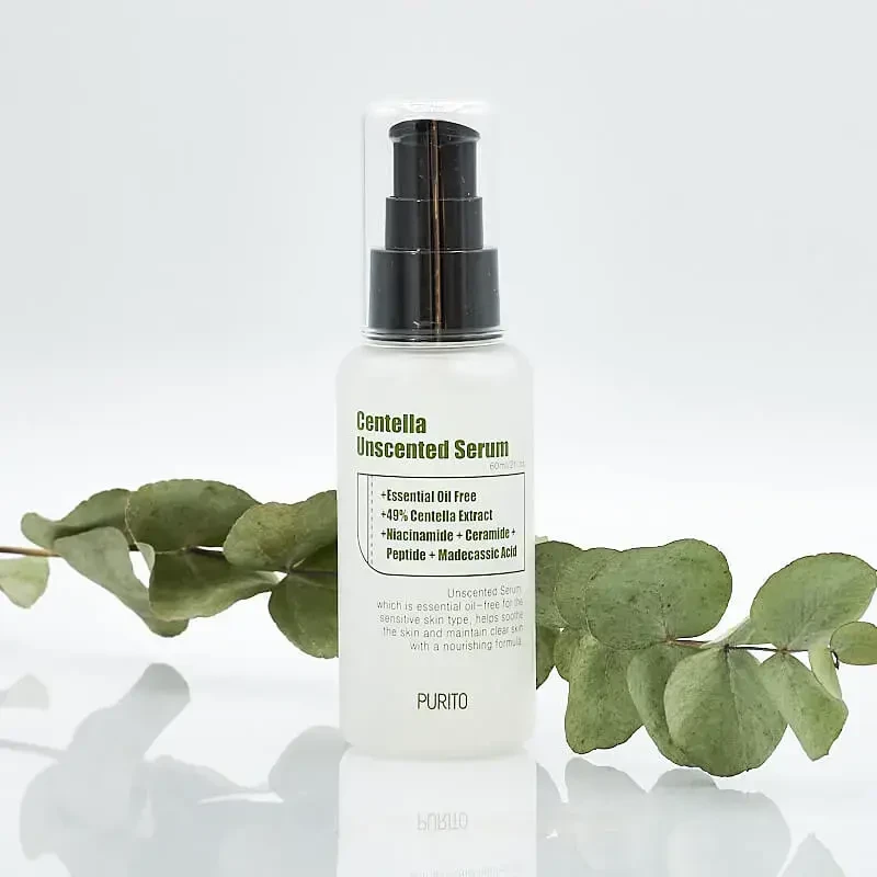 Purito Wonder Releaf Centella Serum Unscented raminamasis veido serumas, 60 ml
