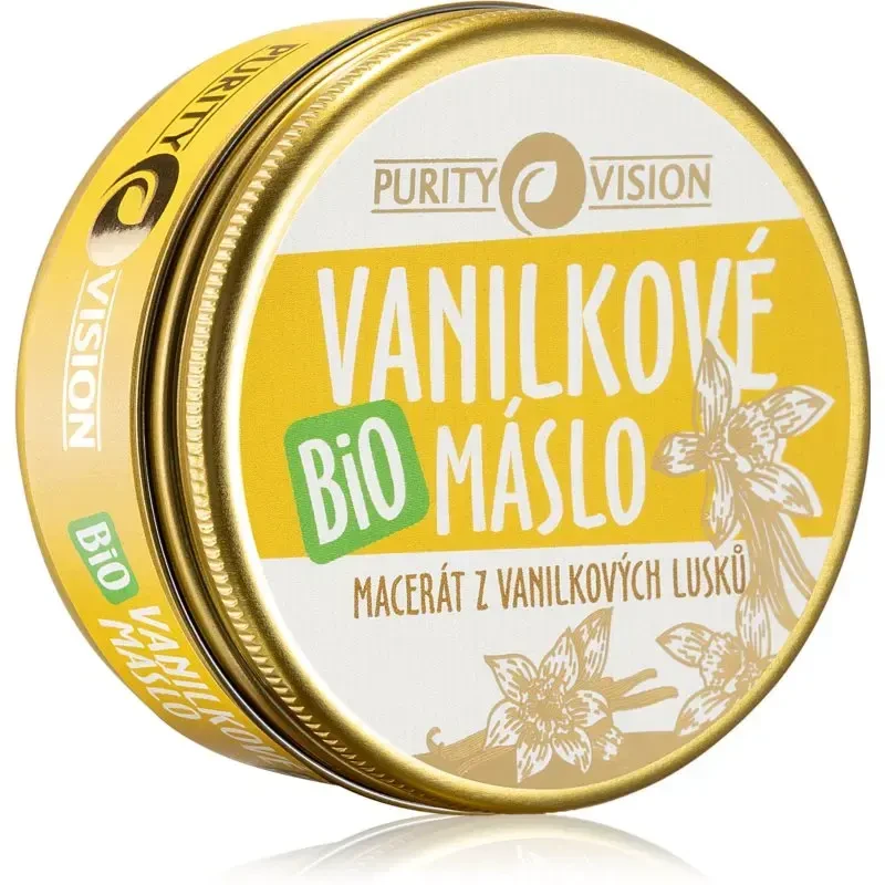 Purity Vision „Purety Vision“ ekologiškas vanilės sviestas sausai ir brandžiai odai, 70 ml