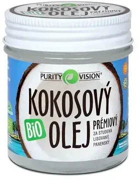 „Purity Vision BIO“ šalto spaudimo tyras kokosų aliejus, 120 ml