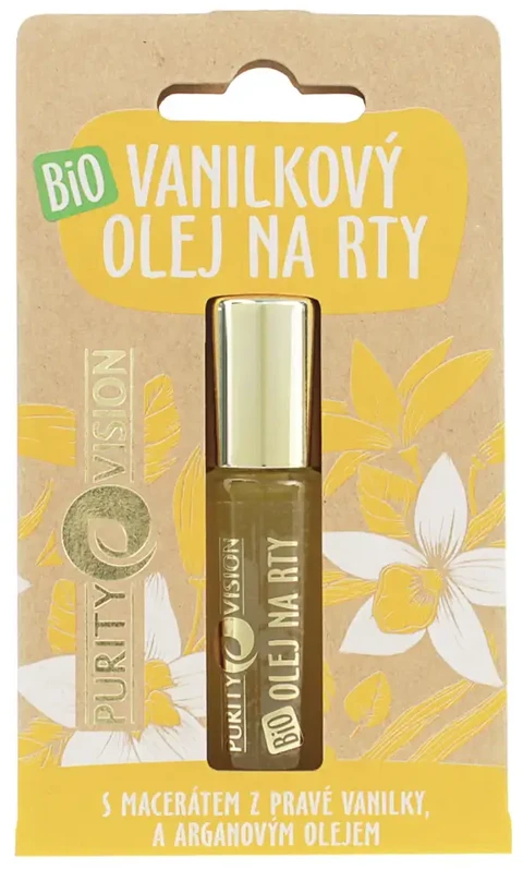 Purity Vision „Pure Vision“ ekologiškas vanilės lūpų aliejus, 10 ml