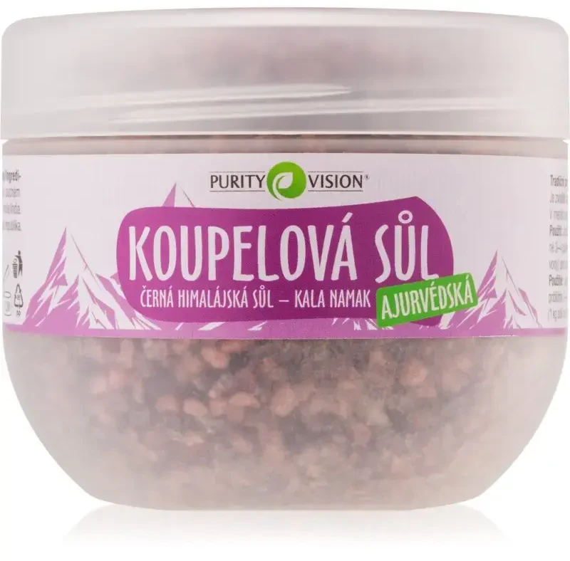 Purity Vision Ayurvedic bath salt (Himalayan Juodas Salt - Kala Namak), 500g