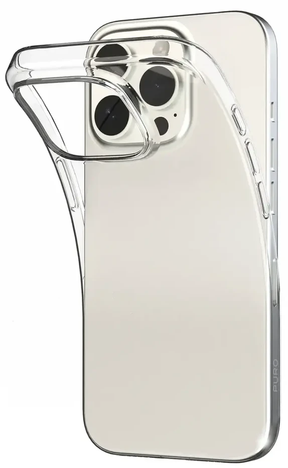 Silikoninis Puro 03 Nude iPhone 16 Pro – dėklas telefonui skaidrus